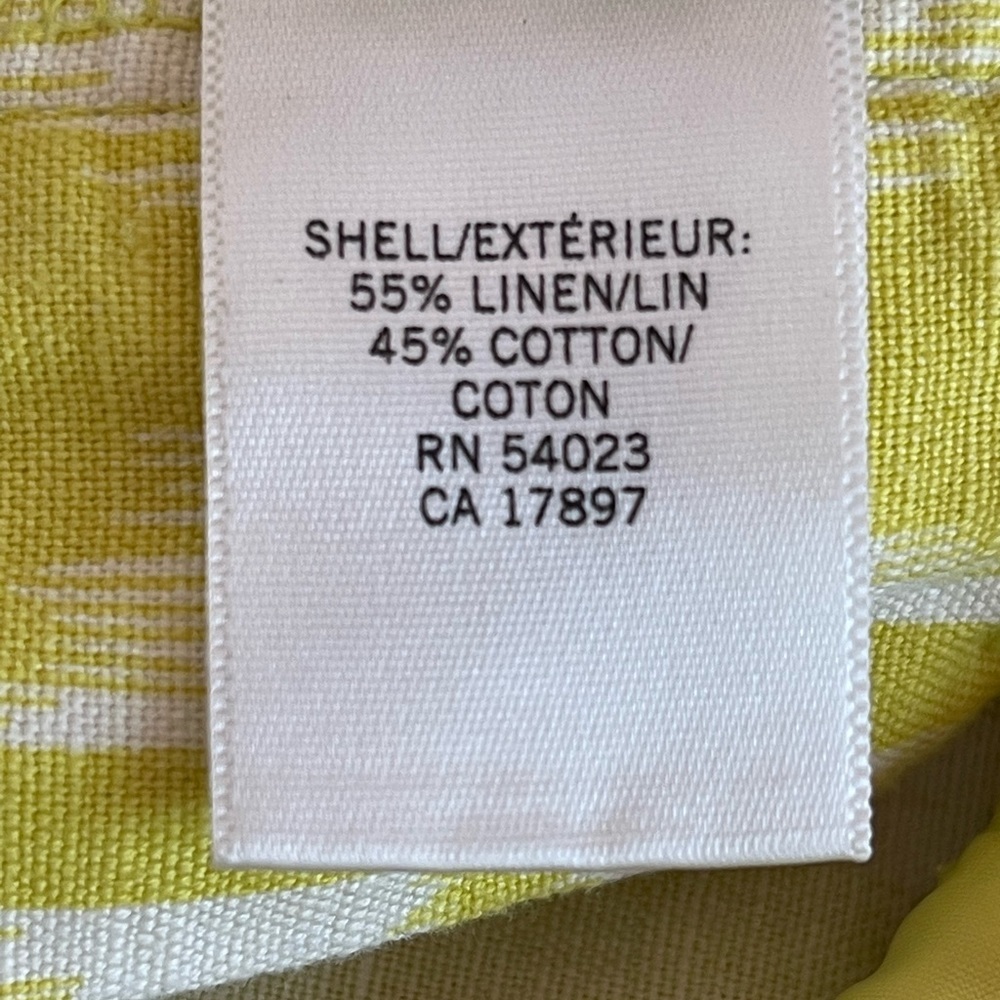 BANANA REPUBLIC Women’s Ryan Fit Linen Blend Yellow Shorts size 6 - Picture 7 of 8